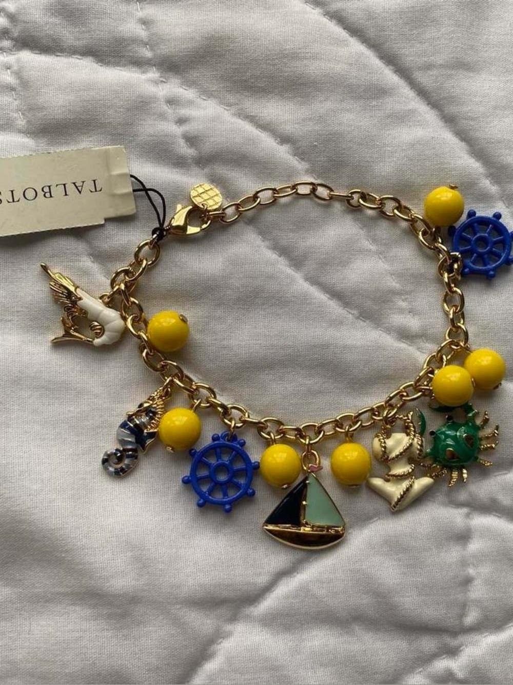 Talbots Golden Nautical Charm Bracelet ✨💎 NWT/Deadstock 🛍️ VINTAGE